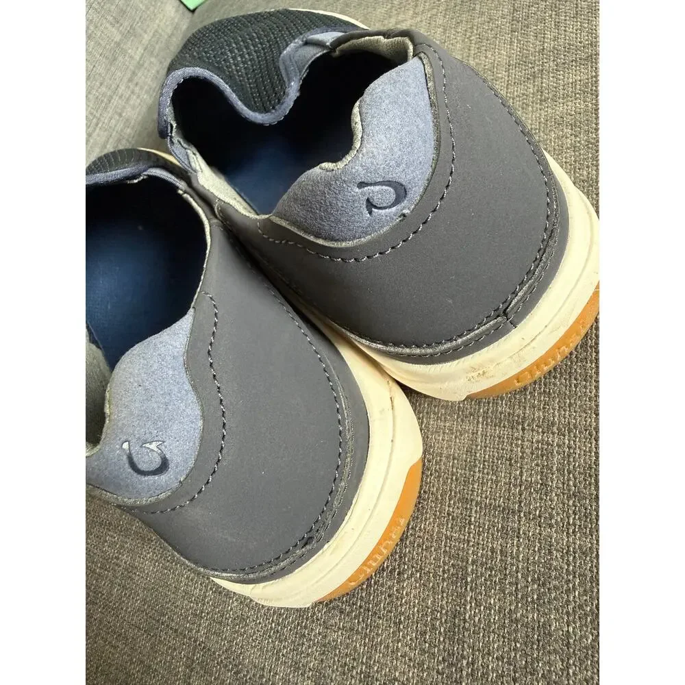 OluKai Lae'ahi Men's Size 10 Navy Blue Mesh Slip On Sneakers Casual Shoes